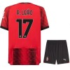 Officiële Voetbalshirt + Korte Broek AC Milan R. Leao 17 Thuis 2023-24 - Kids